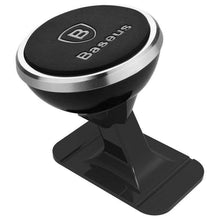 Заредете изображение във визуализатора на галерията – BASEUS car holder magnetic to center console 360° Adjustable silver SUCX140012
