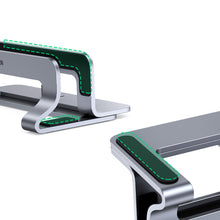 Заредете изображение във визуализатора на галерията – Ugreen aluminum vertical stand holder laptop tablet silver (LP258)
