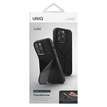 Заредете изображение във визуализатора на галерията – Uniq case Transforma iPhone 14 Pro 6.1" Magclick Charging black/ebony black
