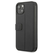 Заредете изображение във визуализатора на галерията – Etui BMW BMBKP13SPUCARTCBK iPhone 13 mini 5,4" czarny/black bookcase M Collection PU Carbon Stripe
