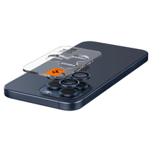 Заредете изображение във визуализатора на галерията – Spigen Optik.tR EZ Fit Camera Protector for iPhone 14 Pro / Pro Max / 15 Pro / Pro Max - Titanium Blue 2 pcs.
