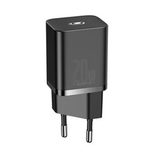 Заредете изображение във визуализатора на галерията – Baseus Super Si 1C fast wall charger USB Type C 20 W Power Delivery black (CCSUP-B01) - TopMag

