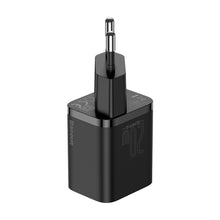 Заредете изображение във визуализатора на галерията – Baseus Super Si 1C fast wall charger USB Type C 20 W Power Delivery black (CCSUP-B01) - TopMag
