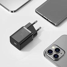 Заредете изображение във визуализатора на галерията – Baseus Super Si 1C fast wall charger USB Type C 20 W Power Delivery black (CCSUP-B01) - TopMag
