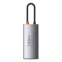 Заредете изображение във визуализатора на галерията – Baseus Metal Gleam 4in1 multifunctional HUB USB Type C - USB Type C Power Delivery 100 W / HDMI 4K 30 Hz / 1x USB 3.2 Gen 1 / 1x USB 2.0 (CAHUB-CY0G) - TopMag
