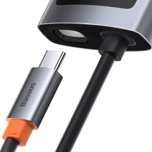 Заредете изображение във визуализатора на галерията – Baseus Metal Gleam 4in1 multifunctional HUB USB Type C - USB Type C Power Delivery 100 W / HDMI 4K 30 Hz / 1x USB 3.2 Gen 1 / 1x USB 2.0 (CAHUB-CY0G) - TopMag
