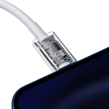 Заредете изображение във визуализатора на галерията – Baseus Superior Cable USB Type C - Lightning Power Delivery 20 W 1,5 m White (CATLYS-B02) - TopMag

