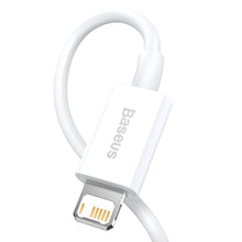 Заредете изображение във визуализатора на галерията – Baseus Superior Cable USB - Lightning 2,4A 0,25 m White (CALYS-02) - TopMag
