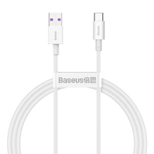 Заредете изображение във визуализатора на галерията – Baseus Superior Series Fast Charging Data Cable USB - USB Type C 66 W 6A 1 m White (CATYS-02) - TopMag
