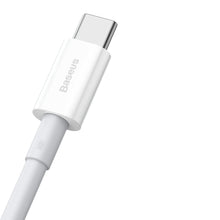 Заредете изображение във визуализатора на галерията – Baseus Superior Series Fast Charging Data Cable USB - USB Type C 66 W 6A 1 m White (CATYS-02) - TopMag
