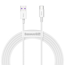 Заредете изображение във визуализатора на галерията – Baseus Superior cable USB - USB TypeC 66 W 6A 2 m White (CATYS-A02) - TopMag
