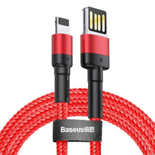 Заредете изображение във визуализатора на галерията – Baseus cable usb to apple lightning 8-pin 2,4a cafule special edition calklf-g09 1m red - TopMag
