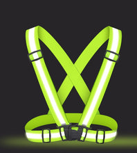 Заредете изображение във визуализатора на галерията – Unisex Adjustable Reflective Safety Harness Vest Yellow - TopMag
