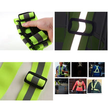Заредете изображение във визуализатора на галерията – Unisex Adjustable Reflective Safety Harness Vest Orange - TopMag
