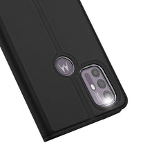 Заредете изображение във визуализатора на галерията – DUX DUCIS Skin Pro Bookcase type case for Lenovo Moto G30 / Moto G10 black - TopMag
