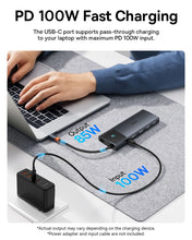 Заредете изображение във визуализатора на галерията – USB HUB 11in1 Baseus Metal Gleam Series II USB-A/USB-C PD/HDMI/DP/RJ45/SD/TF - black
