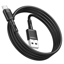 Заредете изображение във визуализатора на галерията – Hoco cable usb to micro 2,4a victory x83 1m black - TopMag
