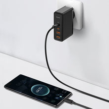 Заредете изображение във визуализатора на галерията – Baseus GaN2 Pro fast wall charger 100W USB / USB Typ C Quick Charge 4+ Power Delivery Black (CCGAN2P-L01) - TopMag
