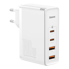Заредете изображение във визуализатора на галерията – Baseus GaN2 Pro fast wall charger 100W USB / USB Typ C Quick Charge 4+ Power Delivery white (CCGAN2P-L02) - TopMag
