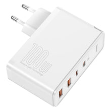 Заредете изображение във визуализатора на галерията – Baseus GaN2 Pro fast wall charger 100W USB / USB Typ C Quick Charge 4+ Power Delivery white (CCGAN2P-L02) - TopMag
