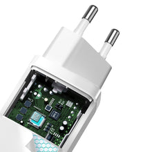 Заредете изображение във визуализатора на галерията – Baseus GaN2 Lite Fast 65W USB / USB Type C Quick Charge 3.0 Power Delivery (Gallium Nitride) white (CCGAN2L-B02) - TopMag
