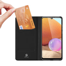 Заредете изображение във визуализатора на галерията – DUX DUCIS Skin Pro Bookcase type case for Samsung Galaxy A32 4G black - TopMag
