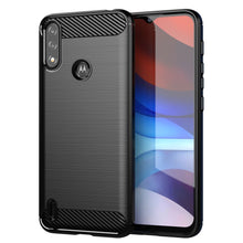 Заредете изображение във визуализатора на галерията – Carbon Case Flexible Cover Sleeve Motorola Moto E7 Power black - TopMag
