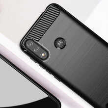 Заредете изображение във визуализатора на галерията – Carbon Case Flexible Cover Sleeve Motorola Moto E7 Power black - TopMag
