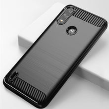 Заредете изображение във визуализатора на галерията – Carbon Case Flexible Cover Sleeve Motorola Moto E7 Power black - TopMag
