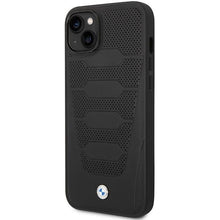 Заредете изображение във визуализатора на галерията – Case BMW BMHCP14S22RPSK iPhone 14 6.1" black/black Leather Seats Pattern

