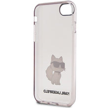 Заредете изображение във визуализатора на галерията – Karl Lagerfeld KLHCI8HNCHTCP iPhone 7/8/ SE 2020 / SE 2022 pink/pink hardcase Ikonik Choupette
