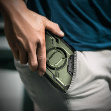 Заредете изображение във визуализатора на галерията – IBLSN Armorbox Mag Supcase case with MagSafe for Samsung Galaxy S24 Ultra - green
