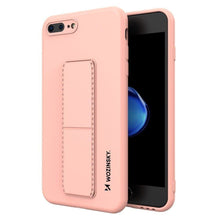 Заредете изображение във визуализатора на галерията – Wozinsky Kickstand Case iPhone 8 Plus / iPhone 7 Plus pink silicone case with stand - TopMag

