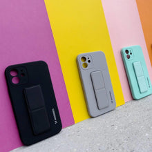 Заредете изображение във визуализатора на галерията – Wozinsky Kickstand Case iPhone XS Max silicone case with stand black - TopMag
