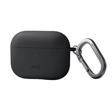 Заредете изображение във визуализатора на галерията – Uniq case Nexo AirPods Pro 2 gen + Ear Hooks Silicone grey/charcoal grey
