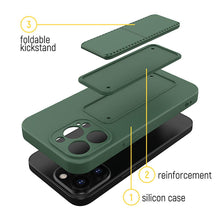 Заредете изображение във визуализатора на галерията – Wozinsky Kickstand Case silicone case with stand for iPhone XS Max light blue - TopMag
