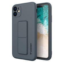 Заредете изображение във визуализатора на галерията – Wozinsky Kickstand Case silicone case with stand for iPhone 11 Pro navy blue - TopMag
