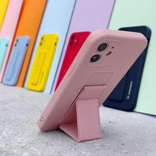 Заредете изображение във визуализатора на галерията – Wozinsky Kickstand Case silicone case with stand for iPhone 11 Pro Max navy blue - TopMag
