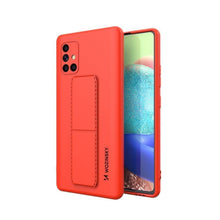 Заредете изображение във визуализатора на галерията – Wozinsky Kickstand Case silicone stand cover for Samsung Galaxy A71 red - TopMag
