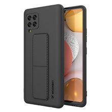 Заредете изображение във визуализатора на галерията – Wozinsky Kickstand Case Silicone Stand Cover for Samsung Galaxy A42 5G Black - TopMag
