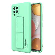 Заредете изображение във визуализатора на галерията – Wozinsky Kickstand Case Silicone Stand Cover for Samsung Galaxy A42 5G Mint - TopMag
