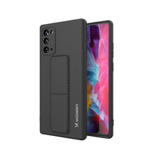 Заредете изображение във визуализатора на галерията – Wozinsky Kickstand Case silicone stand cover for Samsung Galaxy Note 20 black - TopMag
