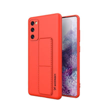 Заредете изображение във визуализатора на галерията – Wozinsky Kickstand Case Silicone Stand Cover for Samsung Galaxy S20 FE 5G Red - TopMag
