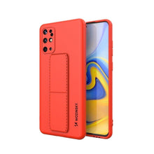 Заредете изображение във визуализатора на галерията – Wozinsky Kickstand Case Silicone Stand Cover for Samsung Galaxy S20 + Red - TopMag
