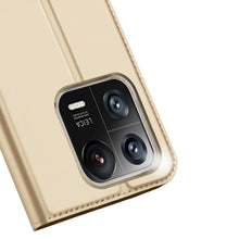 Заредете изображение във визуализатора на галерията – Dux Ducis Skin Pro Case Xiaomi 13 Pro Flip Card Wallet Gold Stand
