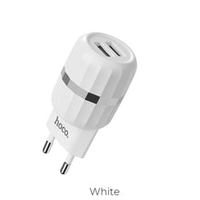 Заредете изображение във визуализатора на галерията – Зарядно Hoco  /2 usb x 2,4a/ c41a бял - само за 17.99 лв
