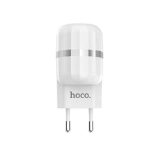 Заредете изображение във визуализатора на галерията – Зарядно Hoco  /2 usb x 2,4a/ c41a бял - само за 17.99 лв

