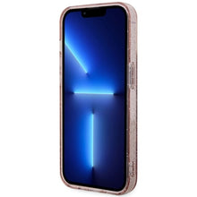 Заредете изображение във визуализатора на галерията – Original Case GUESS hardcase Glitter Gold MagSafe GUHMP14LHCMCGP for Iphone 14 Pro Max pink
