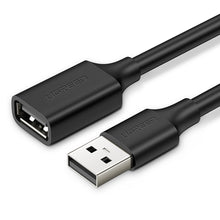Заредете изображение във визуализатора на галерията – Ugreen extension cable USB (male) - USB (female) 2.0 480Mbps 1.5m black (US103)
