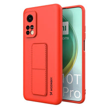 Заредете изображение във визуализатора на галерията – Wozinsky Kickstand Case Silicone Stand Cover for Xiaomi Mi 10T Pro / Mi 10T red - TopMag
